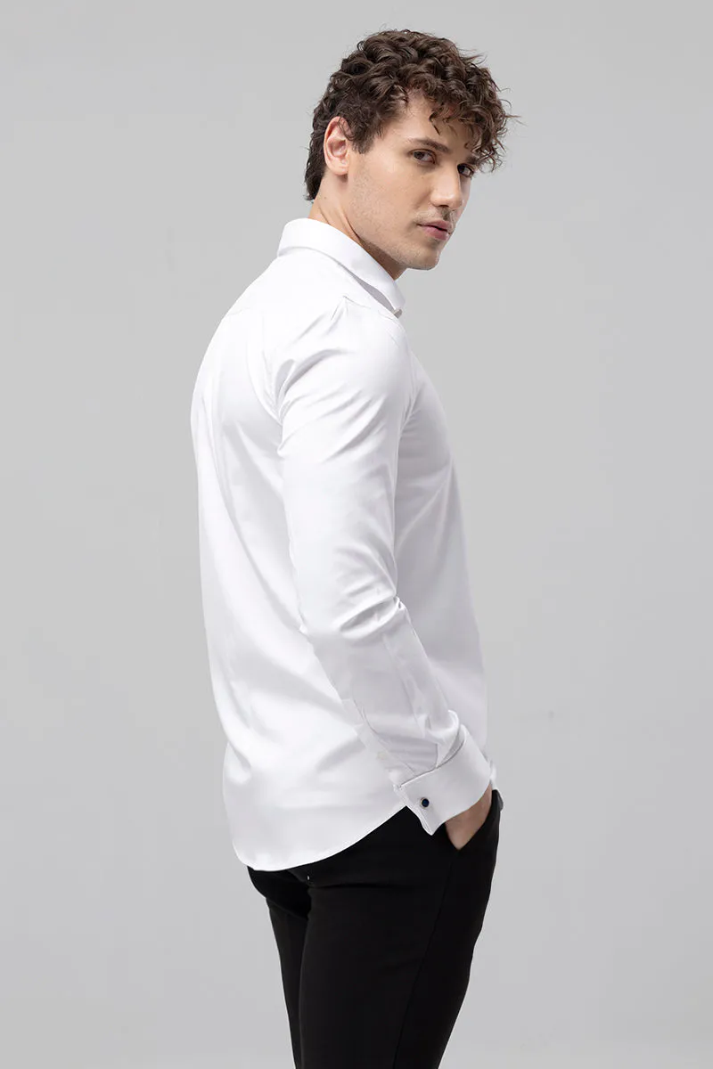 Double Cuff White Shirt - Image 3
