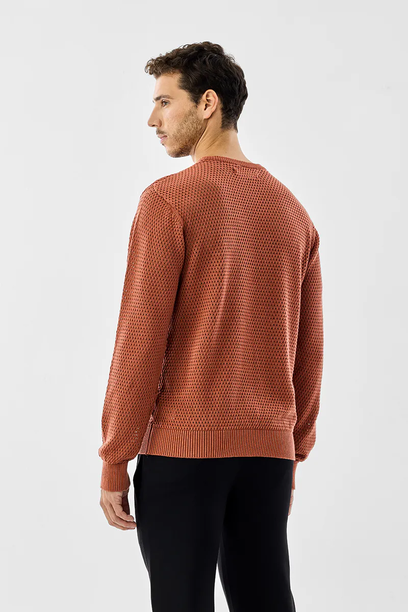 Pointelle Knit Sweater - Image 5