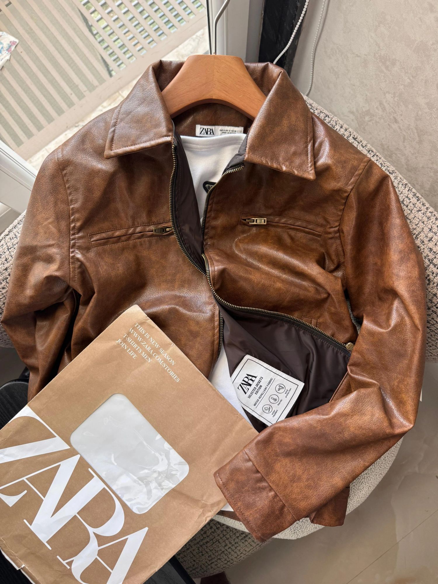 Imported Leather Jacket - Image 2
