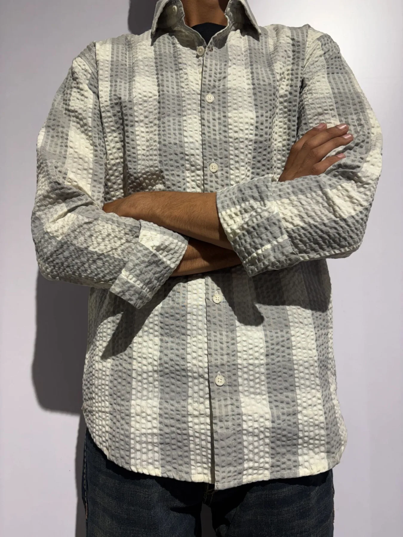 Popcorn Fabric Shirt